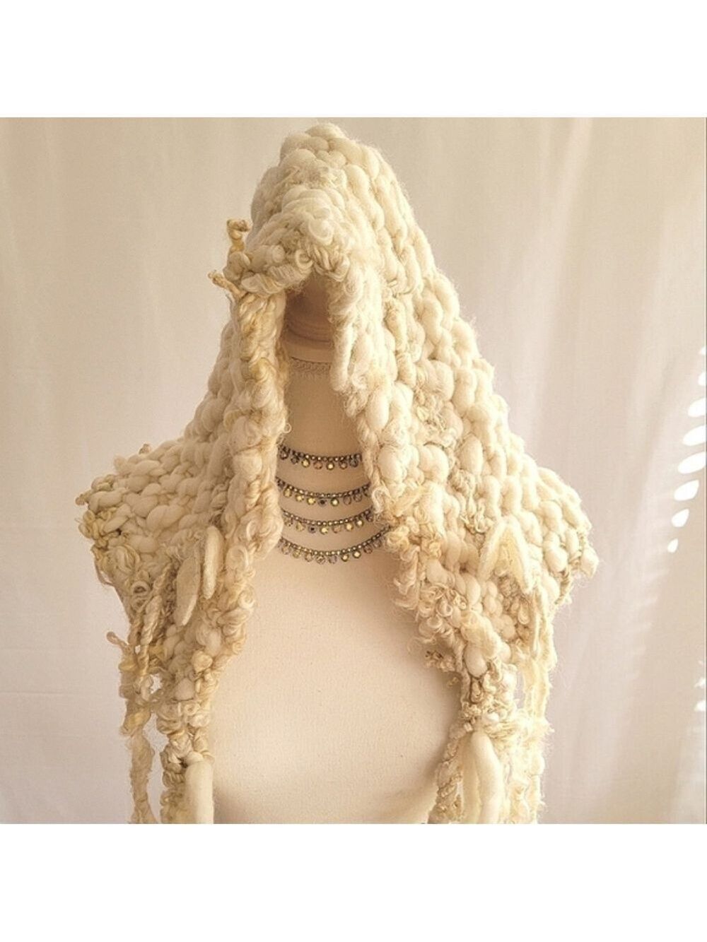 Handmade Wool Hood NEW #2403
